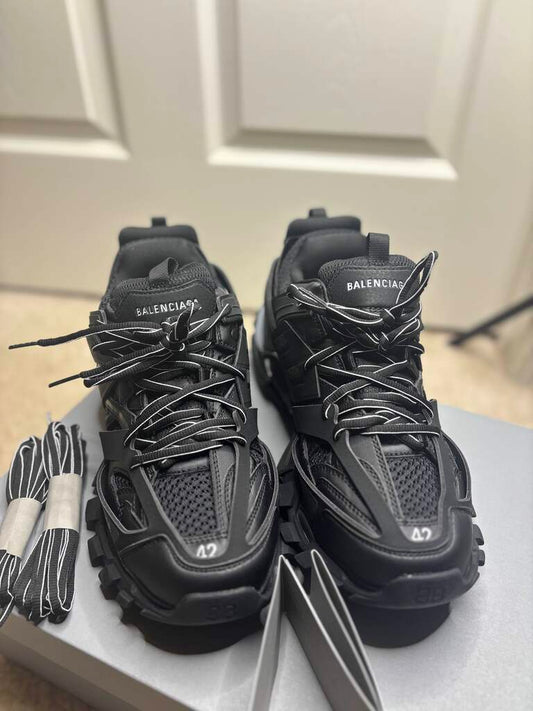 Brand New Balenciaga Track LED Black Sneakers | w/ Box & Charger