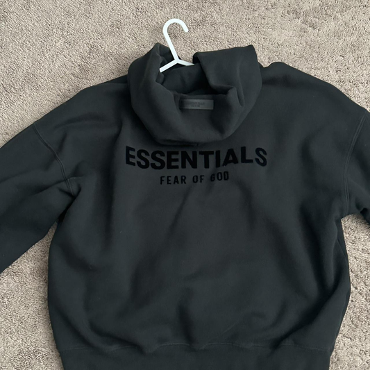 Premium Black Essentials Hoodie